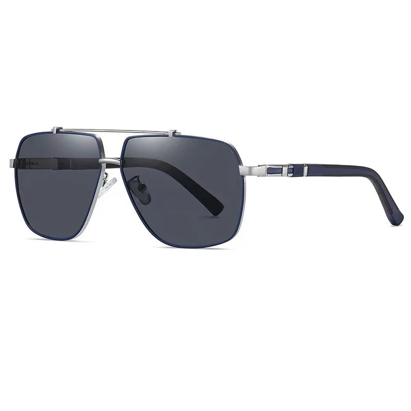 "Luxury Polarized Sunglasses for Men – Classic Metal Frame, 2022 Collection"