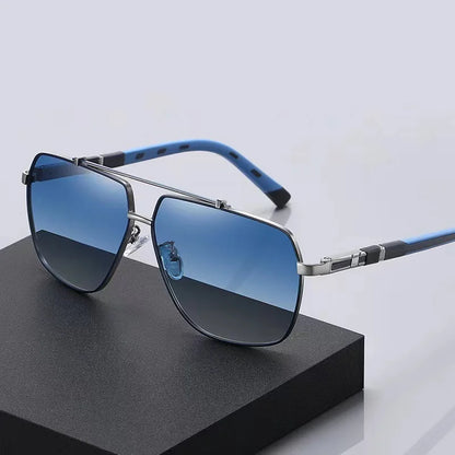 "Luxury Polarized Sunglasses for Men – Classic Metal Frame, 2022 Collection"