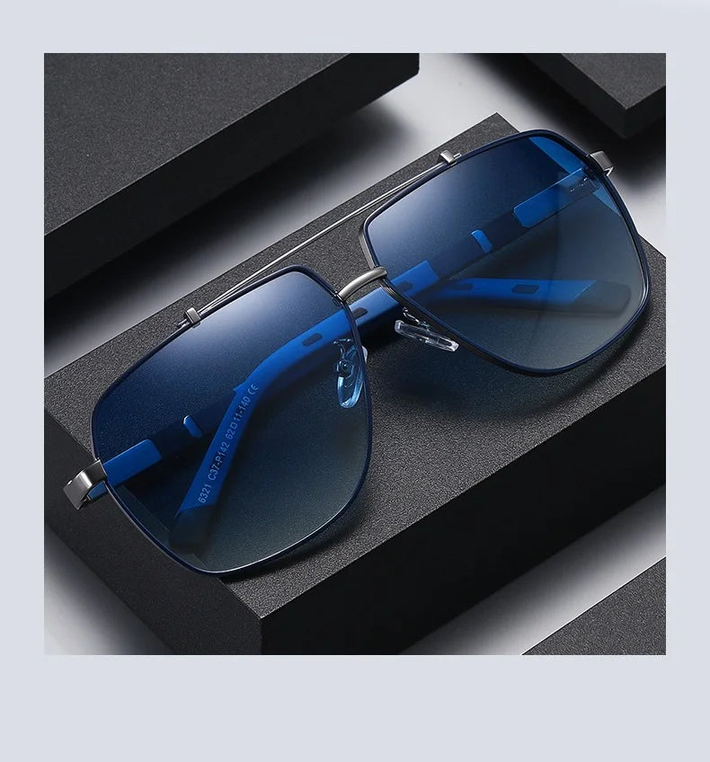 "Luxury Polarized Sunglasses for Men – Classic Metal Frame, 2022 Collection"